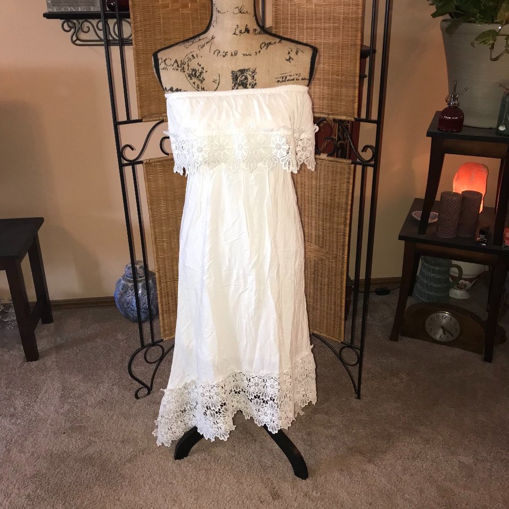 Solitaire Swim Strapless Coverup Dress